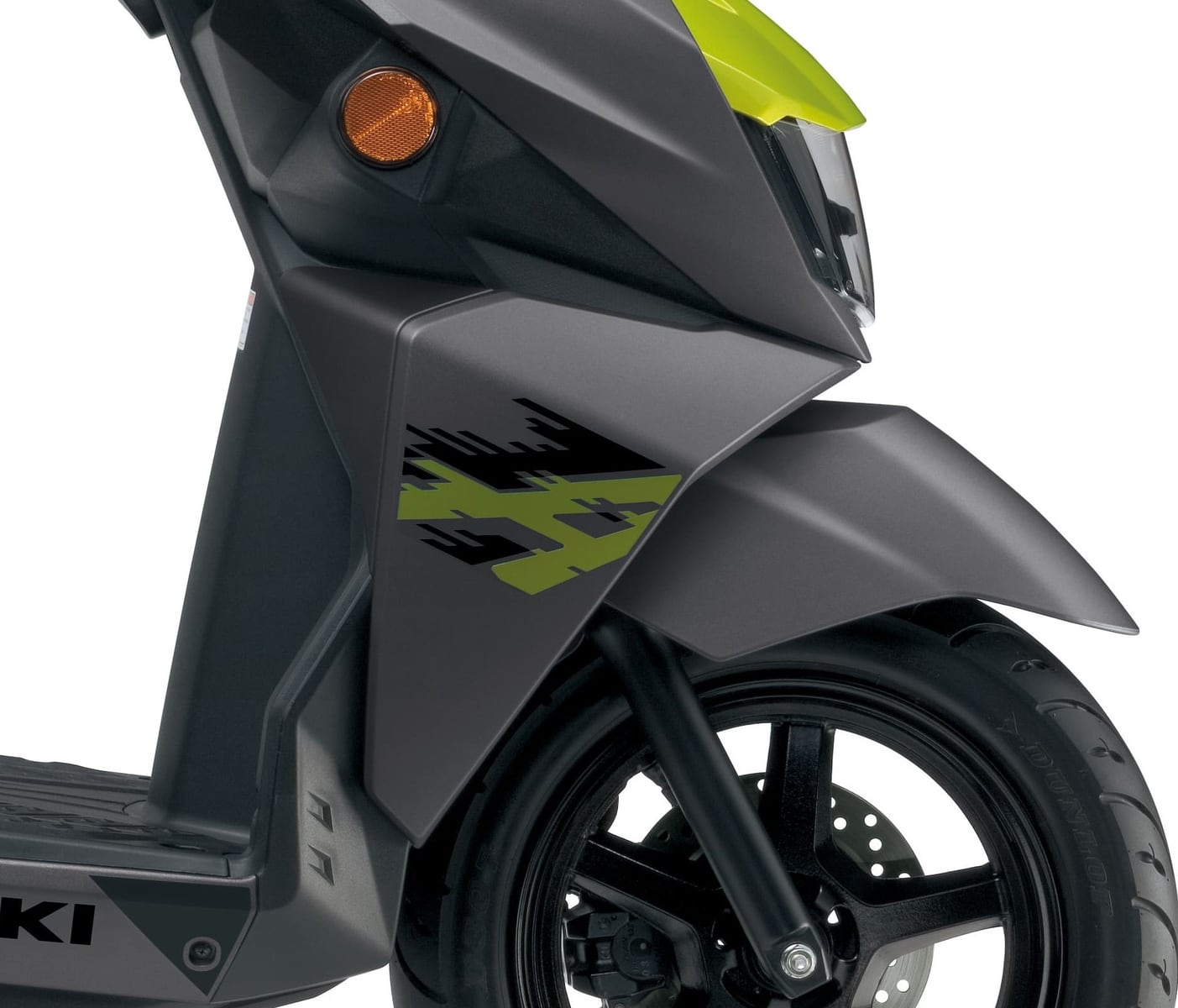 SUZUKI AVENIS 125 GREEN წინა გვერდითა პლასტმასის სტიკერი, ფოტო 1