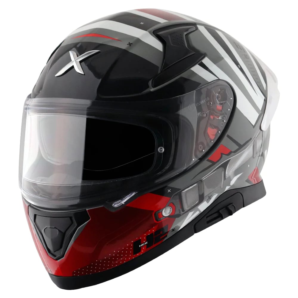 AXOR APEX Hex-2 Cool Gray Red დახურული ჩაფხუტი, ფოტო 1