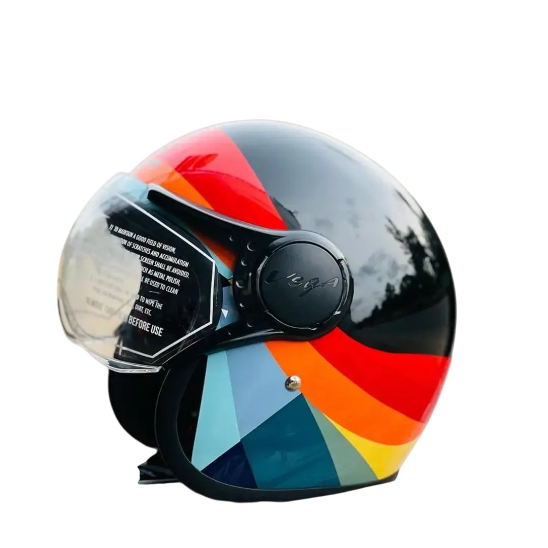 VEGA JET ღია ჩაფხუტი URBAN BLACK RED ORANGE BLUE, ფოტო 1