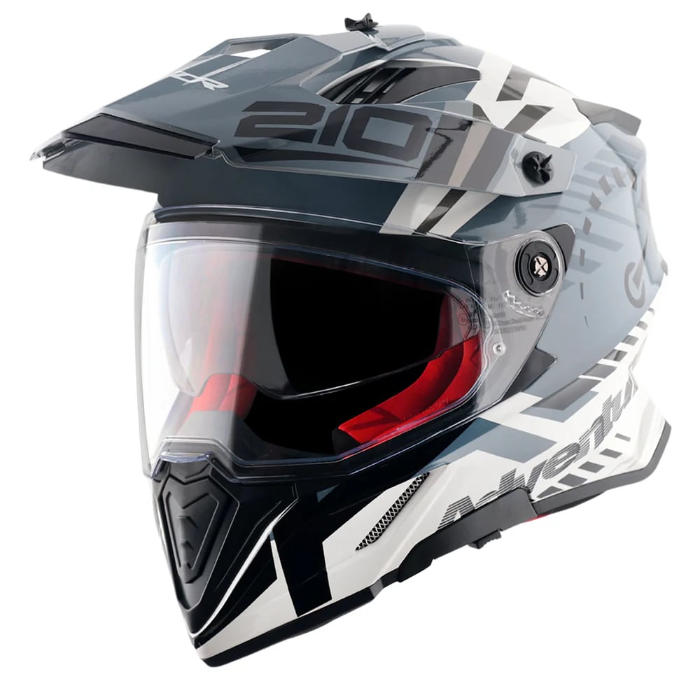 AXOR X-CROSS დახურული ჩაფხუტი DUAL VISOR SPEEDOMETER X BLACK GREY, ფოტო 1