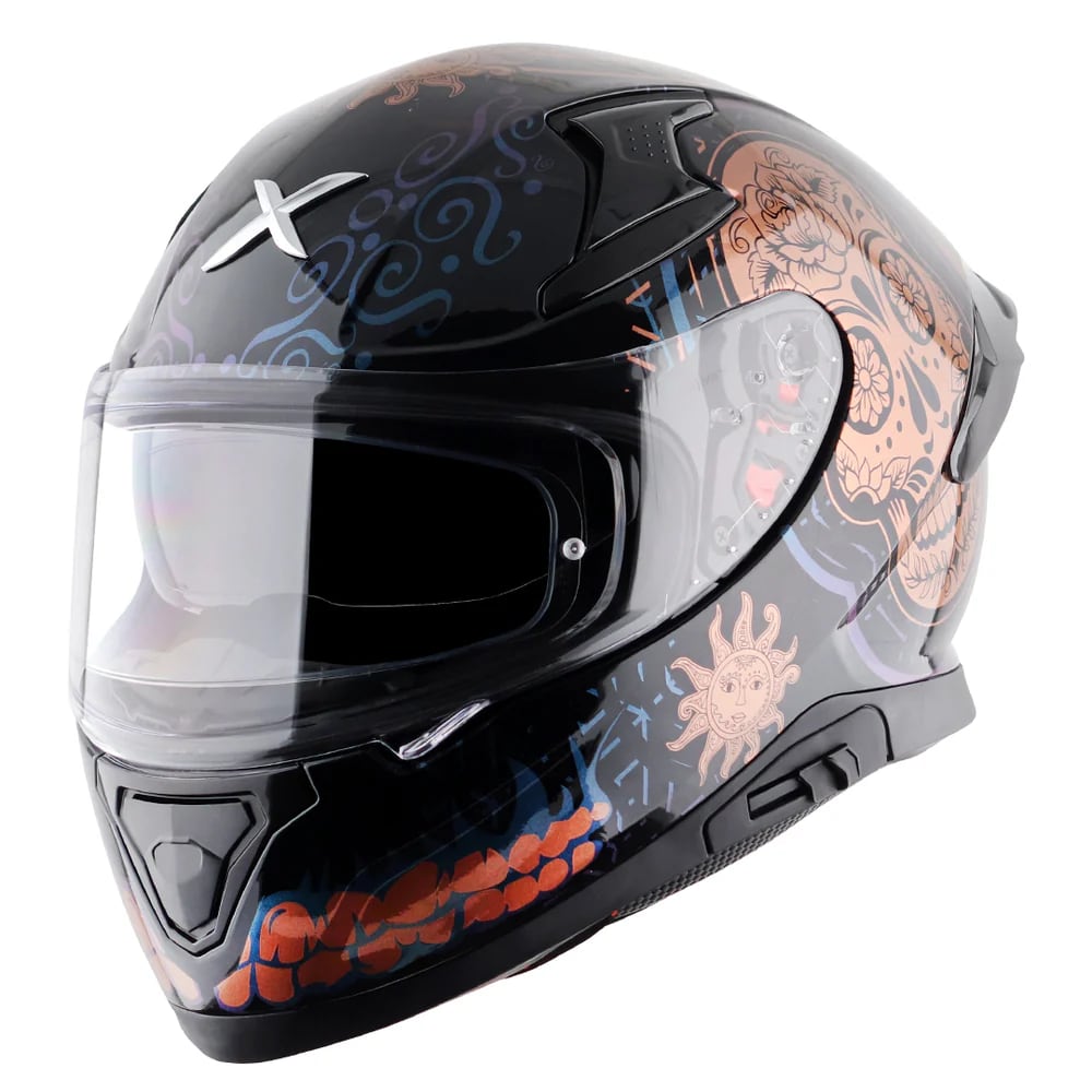 AXOR APEX დახურული ჩაფხუტი TRANCE BLACK GOLD, ფოტო 1