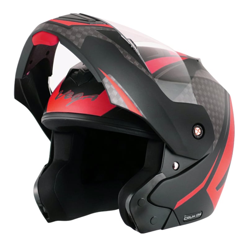Vega მოდულარი ჩაფხუტი Crux Black Red, ფოტო 1