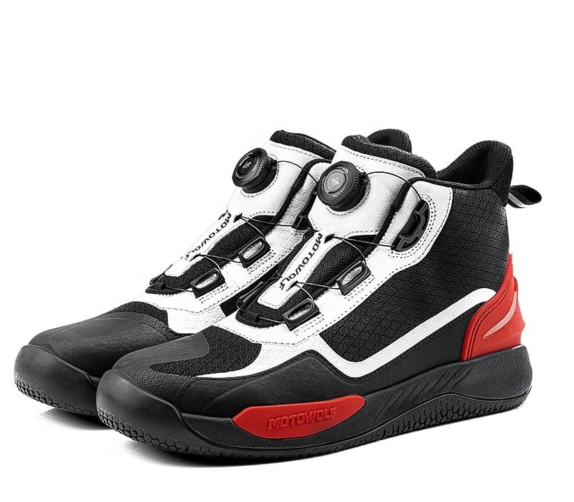 MOTOWOLF მოტო ფეხსაცმელი SH1 BLACK RED, ფოტო 1