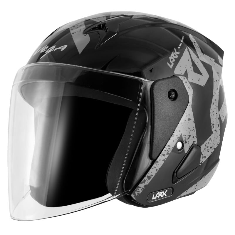 Vega ღია ჩაფხუტი Lark Victor Black Silver, ფოტო 1