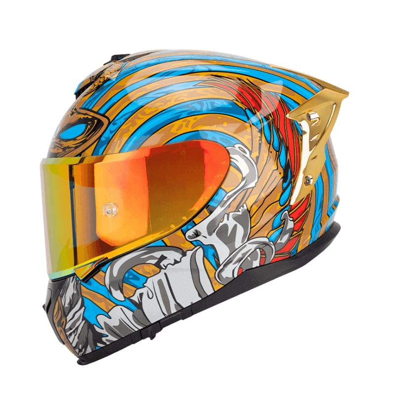 SOMAN დახურული ჩაფხუტი SM961-S GOLD SNAKE, ფოტო 1