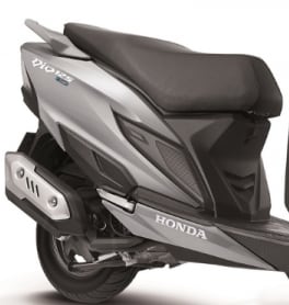 HONDA DIO SMART 125 უკანა გვერდითა პლასტმასი მარჯვენა ნაცრისფერი, ფოტო 1