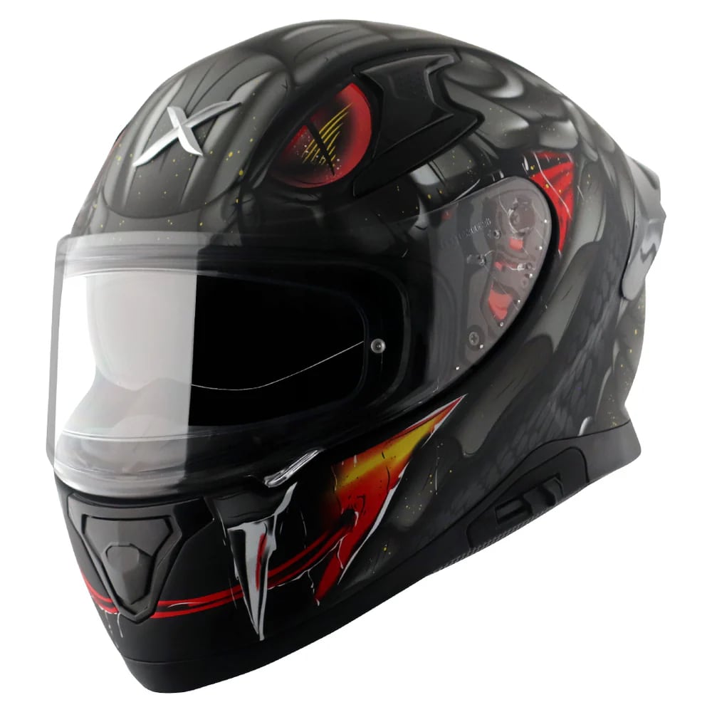 AXOR APEX დახურული ჩაფხუტი VENOMOUS DULL BLACK GREY, ფოტო 1