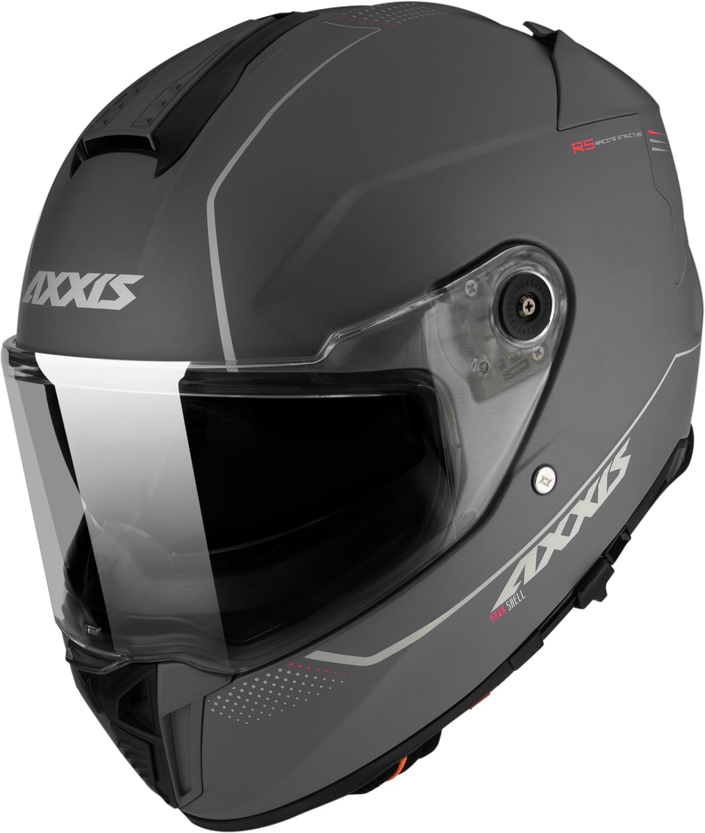 AXXIS დახურული ჩაფხუტი HAWK SV SOLID A2 MATT GRAY, ფოტო 1
